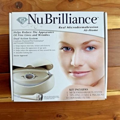 NuBrilliance Microdermabrasion System Anti Aging Exfoliator Diamond Tip At Home - Image 1 of 4