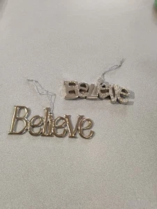 Believe Silber Ornamente - Bild 1 von 1