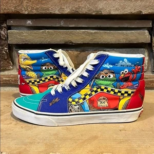 Vans x Sesame Street Sk8-Hi High-Top Canvas Sneakers Colorful - Picture 1 of 13