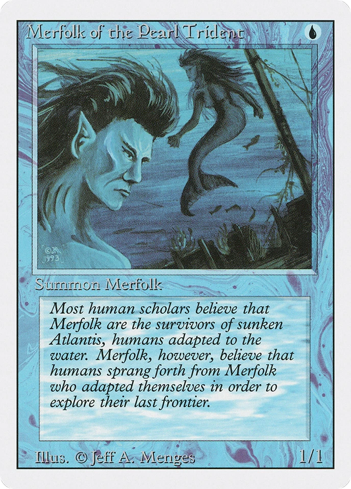 Merfolk of the Pearl Trident X (4) Revised Edition - EX/NM - C68 - 4RCards - Image 1 of 1
