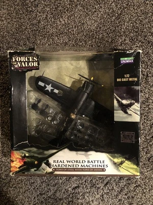 Unimax Forces Of Valor-WW2 U.S. F4U-1D Corsair Fighter Aircraft 1:72 Die Cast - Image 1 of 4