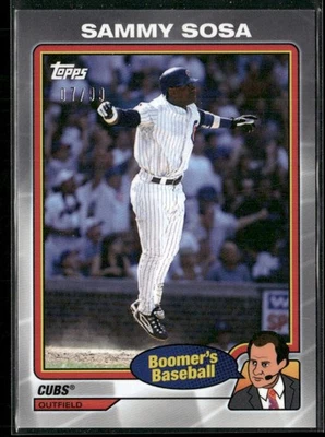 Sammy Sosa #/99 Plata 2024 Topps X Boomer's Béisbol Chicago Cubs Foto 1 de 2