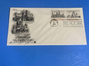 AMERICAN ARCHITECTURE - FIRST DAY OF ISSUE - 1980 -  ENVELOPE - Picture 1 of 3