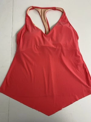 Traje de baño Tankini espalda en T Magicsuit by Miraclesuit TALLA 12 melón coral con aros Foto 1 de 4