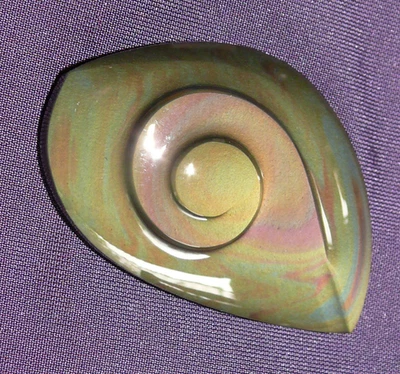 Regenbogenobsidian, freie Form, poliert, Mexico, 47x29x11mm 17,1g - Bild 1 von 4