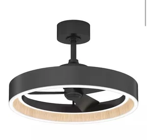 Alton 24 in. Indoor Black Fan LED Ceiling Fan with Remote Included Item-94 - Picture 1 of 12