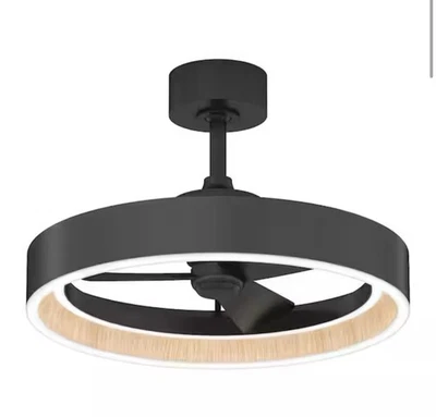 Alton 24 in. Indoor Black Fan LED Ceiling Fan with Remote Included Item-94 - Image 1 of 4