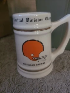 CLEVELAND BROWNS 1980 Central Division Champions Season Record MUG/Beer Stein - Picture 1 of 6