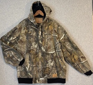 Giacca bomber Levi Strauss Signature Field Gear Realtree AP mimetica foderata con cappuccio XL - Foto 1 di 9