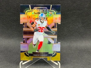 2023 Select SAQUON BARKLEY Black Yellow Die Cut Concourse #75 Giants - Picture 1 of 2