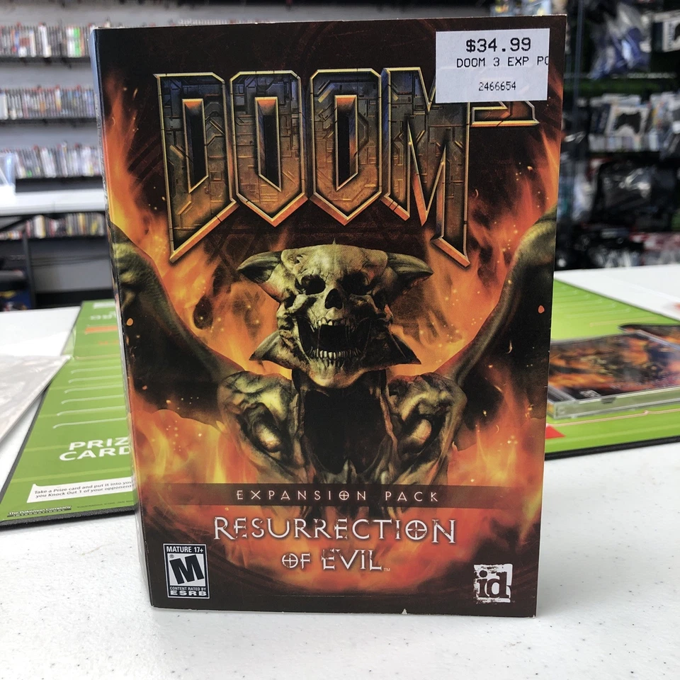 J4 DOOM 3 Expansion Pack: Resurrection of Evil PC - Complete in Box - Image 1 of 4