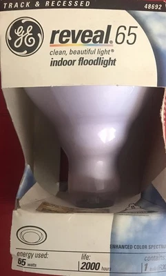 GE Reveal 65W Indoor Floodlight Bulb 48692 BR30 - Image 1 of 4