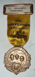 Veterans Of Foreign Wars 50th Anniversary Medal Fob 1899-1949 29th convention - Bild 1 von 6