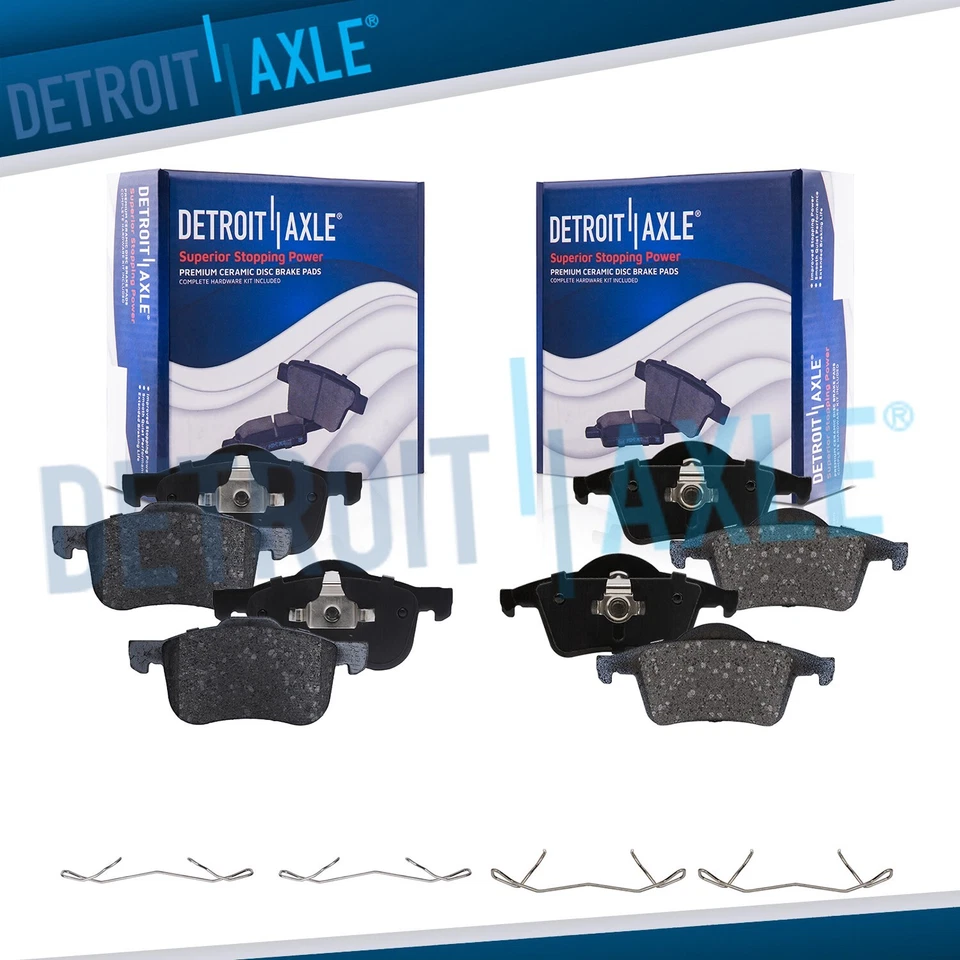 Pastillas de freno delanteras y traseras de cerámica con hardware para Volvo S60 S80 V70 XC70 Foto 1 de 4