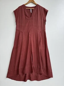 Commonry Women's Tencel Tunic Cap Sleeve Tent Dress 100% Tencel Size 14 - Picture 1 of 22