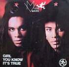 MILLI VANILLI Girl You Know It's True 45 RPM SYNTH POP SOUL  with Picture Sleeve