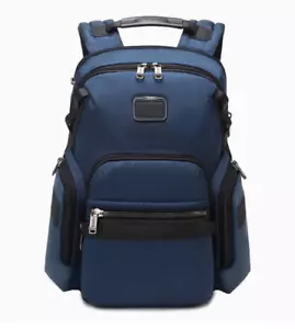 NUOVO TUMI Alpha Bravo 232793 Zaino Navigazione Blu Borsa Business/Casual - Foto 1 di 13