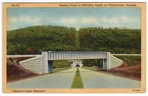 Postal de colección - Portal occidental del túnel Kittatinny en autopista de peaje PA - #PA-101 - Imagen 1 de 2