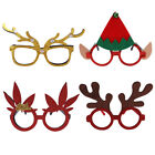 4 Pcs Christmas Glasses Exquisite Decorations For Home Xmas Costume