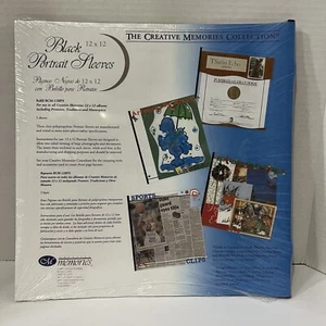 Creative Memories Black Portrait Sleeves 12"x12" 5 sheets Sealed 2001 - Picture 1 of 3