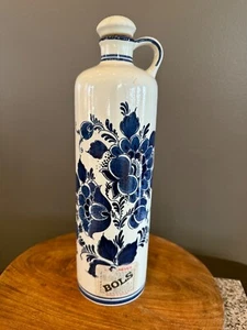 Vintage Blue Delft bottle for Bols Royal distilleries Holland EMPTY - Picture 1 of 4