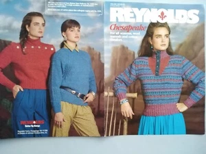 LADIES SWEATERS, 6 Designs, Various sizes, 10ply - REYNOLDS Knitting Pattern 255 - Picture 1 of 6
