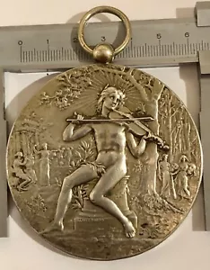 MÉDAILLE EN ARGENT DUBOIS SILVER MEDAL MUSIQUE ART DIAMÈTRE 68 mm POIDS 153 g - Imagen 1 de 14