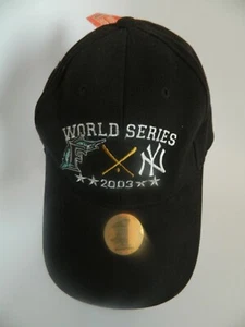 NWT 2003 World Series Game NY & Marlins Adjustable Baseball Hat by Twins Ent. - Picture 1 of 6