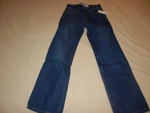 Old Navy Jeans Boy’s Size 8 Dark Blue Straight Leg Adjustable Waist NWT - Picture 1 of 3