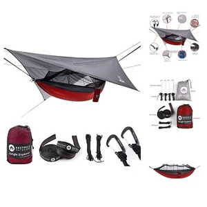 Jungle Explorer 118" x 79" doble hamaca de camping ligera Ripstop Parachu... - Imagen 1 de 7