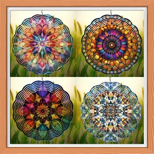 Prismatic look 8/10/12" Wind Spinner (4 Designs) - Picture 1 of 7