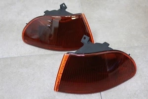 For 92-95 Honda Civic 4Dr Sedan Frosted Smoke Amber Corner Light Blinker Parking - Picture 1 of 1