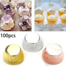 100X Professional FOIL per Cupcake Muffin Casi GADGET Stampo da forno biscotti cottura