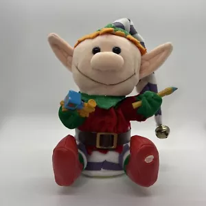Gemmy Elf Musical Plush Singing Animation Animated Santa Helper - Picture 1 of 10