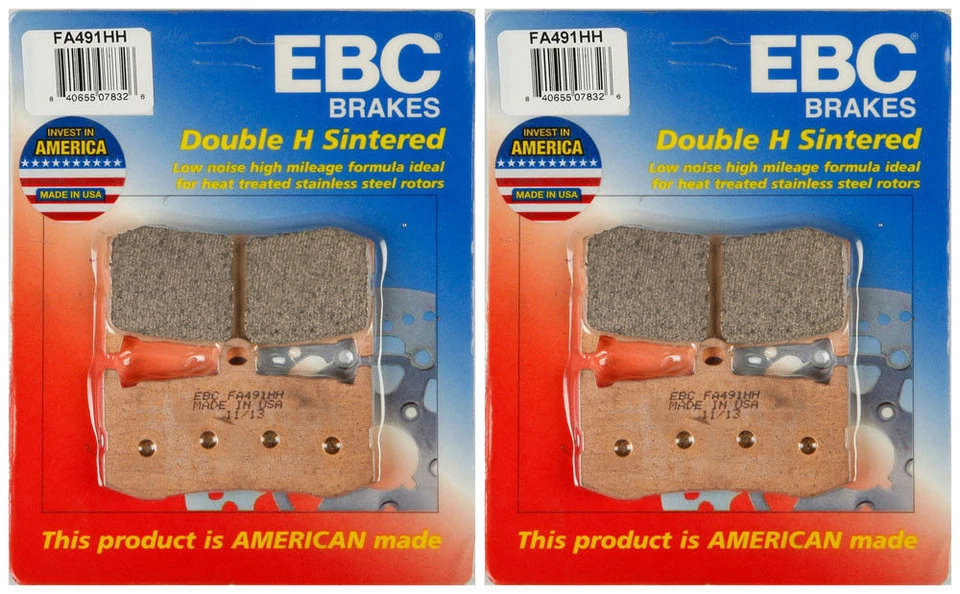 EBC Sintered Metal Brake Pads FA491HH (2 Pack) Triumph Daytona 675 2009 - 2014 - Image 1 of 1