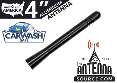 **CORTO** MÁSTIL ANTENA ALUMINIO NEGRO 4" - SE ADAPTA A: 1994-1997 Dodge Ram Van 3500 Foto 1 de 4