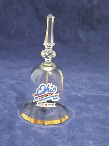 Hermosa campana de vidrio transparente, campana del bicentenario de Ohio 1803-2003 - Imagen 1 de 9