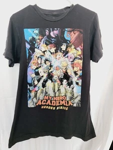 Camisa My Hero Academia Para Hombres Mediana Negra Manga Corta Anime Heroes Rising Hombres - Imagen 1 de 4
