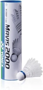 YONEX Mavis 2000 Badminton Shuttlecocks 6pcs Nylon White Speed 78 Medium Blue - Picture 1 of 1