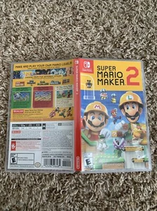 Empty Replacement Case & Artwork ONLY! Super Mario Maker 2 - Nintendo Switch - Picture 1 of 11