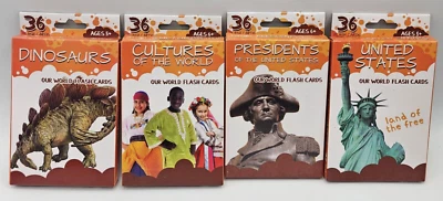BENDON Our World Flash Cards - Dinosaurs l Culture l Presidents l United States - Image 1 of 4