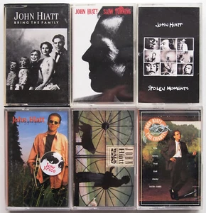 6x JOHN HIATT CASSETTE TAPES LOT BUNDLE BLUES SOUTHERN ROCK - Picture 1 of 3