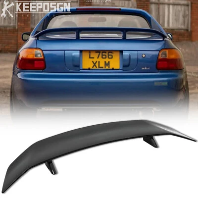 For 1993-1997 Honda Civic Del Sol Si 46" Gloss Black GT Rear Trunk Spoiler Wing - Image 1 of 4
