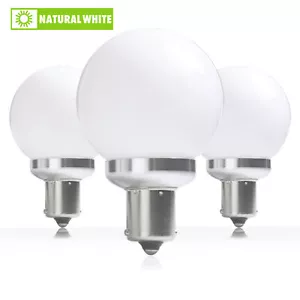 3 Pack Natural White Interior Vanity LED 12 Volt RV Light Bulb BA15s 1156 4000K - Picture 1 of 9
