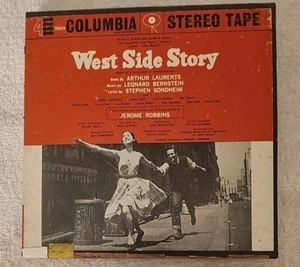 Vintage Reel to Reel Music Tape West Side Story Soundtrack Bernstein With Insert - Foto 1 di 3