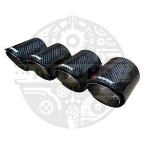 4X PUNTAS DE ESCAPE FIBRA DE CARBONO AKRAPOVIC PARA BMW M2 M3 M4 M5 M6 F80 F82 F10 F87 UK - Imagen 1 de 8