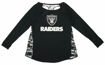 Camiseta Top Zubaz Para Mujer NFL Oakland Raiders Corredor Espalda Foto 1 de 3