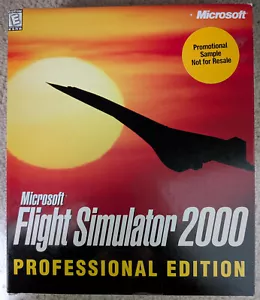 Microsoft Flight Simulator 2000 Professional Edition (PC, 1999) - NEW & SEALED - Picture 1 of 5