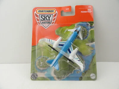 2021 Matchbox Sky Busters #6 MBX Pusher Prop (Blue) - Image 1 of 4