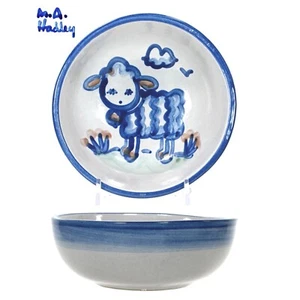 Mary A Hadley Pottery LAMB 8oz Soup Cereal Dessert 5.5" Bowl Sheep Stoneware - Picture 1 of 12